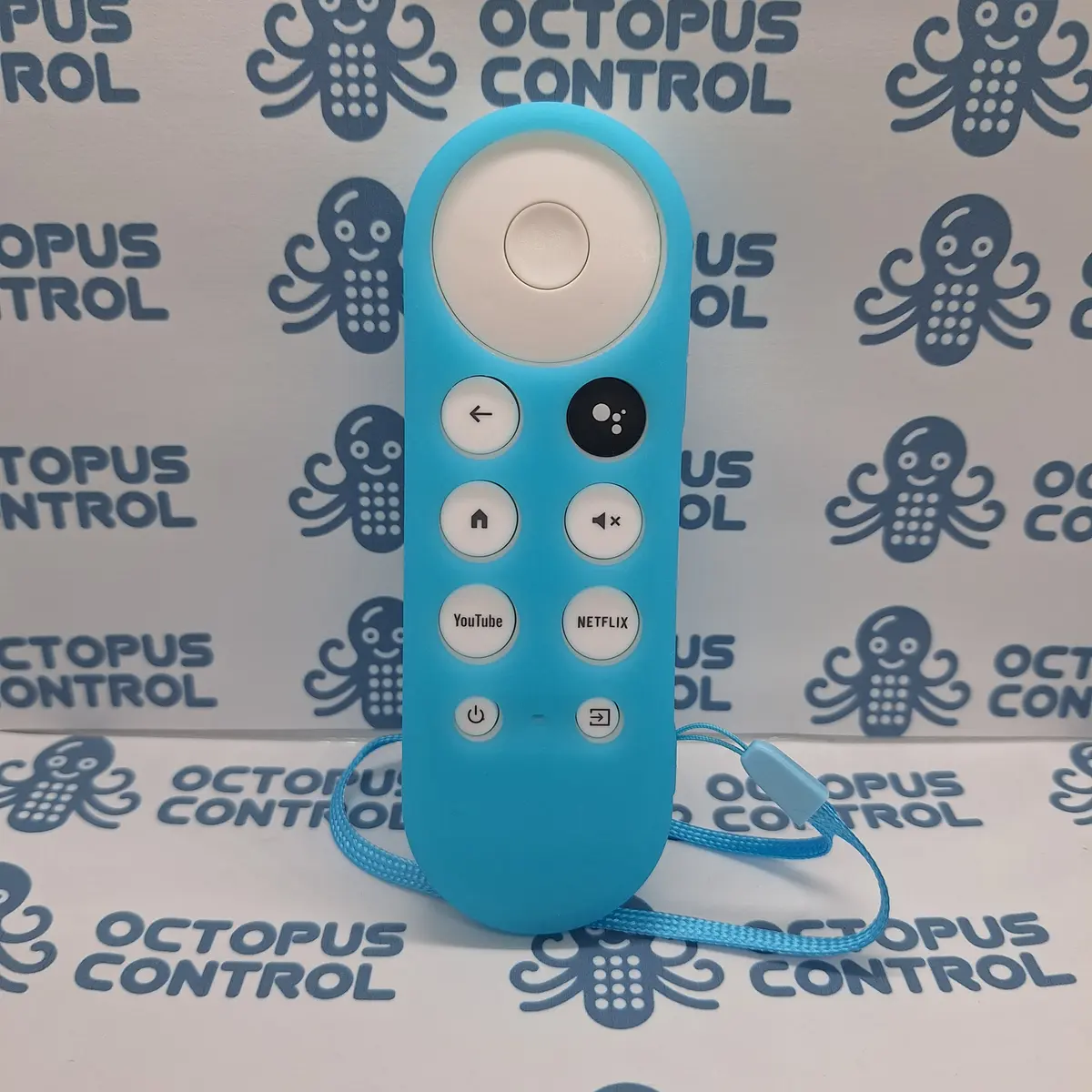 Funda Mando Chromecast Azul Luminiscente